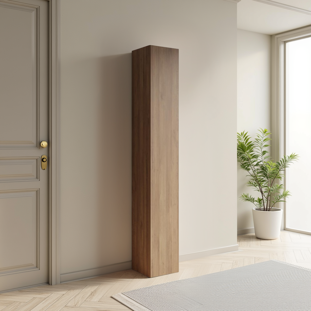 Combo 28cm Slim Multipurpose Storage Cupboard - Mercure Oak COM-10-02 - FurniComp