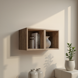 Combo 28cm Floating Wall Cube Set of 2 - Mercure Oak COM-311-02 - FurniComp