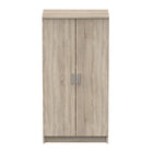 Milano Oak Effect 21 Pair Shoe Storage Cabinet with Doors - FurniComp