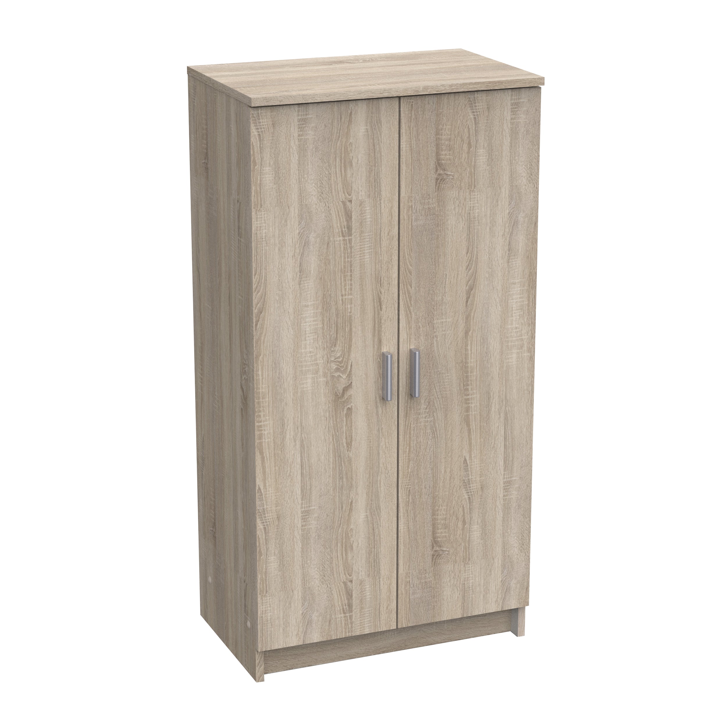 Milano Oak Effect 21 Pair Shoe Storage Cabinet with Doors - FurniComp