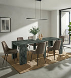 Novara Anthracite/Oxide Extending Console Dining Table