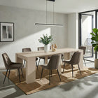 Novara Cashmere Extending Console Dining Table