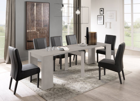 Novara Cashmere Extending Console Dining Table - FurniComp