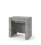 Novara Concrete Grey Extending Console Dining Table