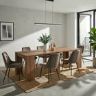 Novara Mercure Oak Extending Console Dining Table