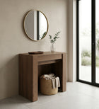 Novara Mercure Oak Extending Console Dining Table