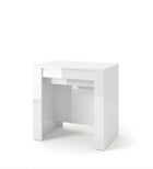 Novara White Gloss Extending Console Dining Table