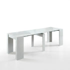 Novara White Gloss Extending Console Dining Table