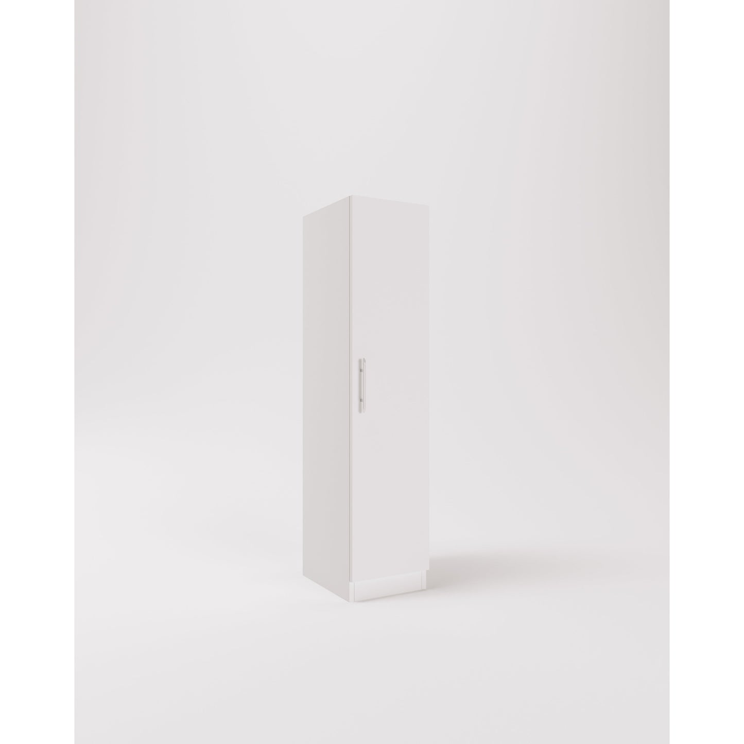 Olivia 1 Door White Wardrobe - FurniComp