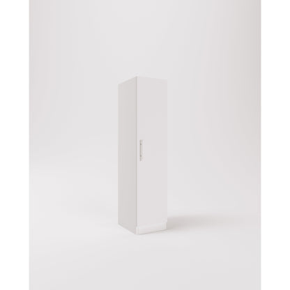 Olivia 1 Door White Wardrobe - FurniComp