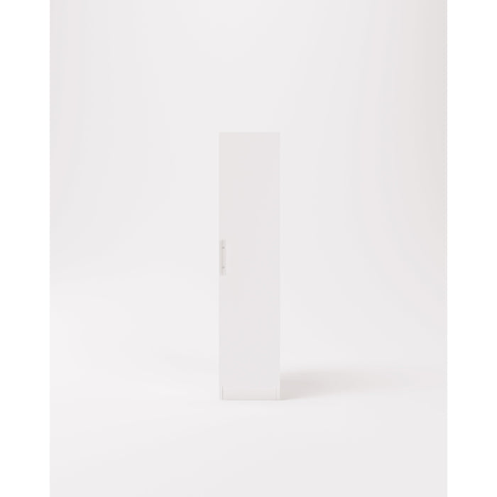 Olivia 1 Door White Wardrobe - FurniComp