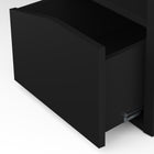 Oxford Matt Black Gaming Desk with Hutch and Storage - FurniComp