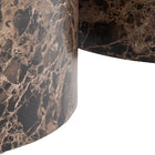 Oxford Set of 2 Coffee Tables- Brown Marble - FurniComp