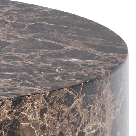 Oxford Set of 2 Coffee Tables- Brown Marble - FurniComp
