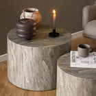 Oxford Set of 2 Coffee Tables- Grey Marble - FurniComp