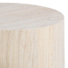 Oxford Set of 2 Coffee Tables- Light Travertine Stone - FurniComp