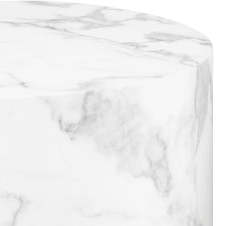 Oxford Set of 2 Coffee Tables- White Marble - FurniComp