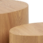 Oxford Set of 2 Oval Side Tables - Oak - FurniComp