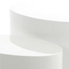 Oxford Set of 2 Oval Side Tables - White Gloss - FurniComp