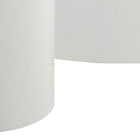 Oxford Set of 2 Oval Side Tables - White Gloss - FurniComp