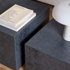 Oxford Set of 2 Square Coffee Table - Black Ocean - FurniComp