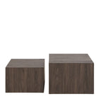 Oxford Set of 2 Square Coffee Table - Smoked Ash - FurniComp