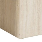 Oxford Set of 2 Square Coffee Table - Travertine Stone - FurniComp