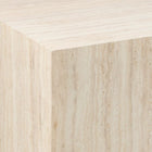 Oxford Set of 2 Square Coffee Table - Travertine Stone - FurniComp