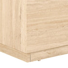 Oxford Set of 2 Square & Rectangle Coffee Table - Travertine Stone - FurniComp