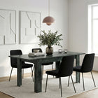 Ashley 137x90cm Extending Dining Table- Anthracite/Oxide - FurniComp