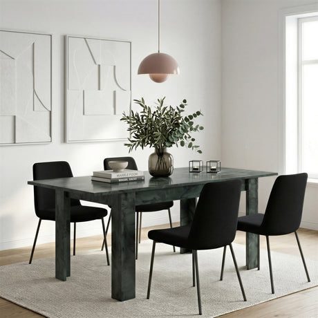 Ashley 137x90cm Extending Dining Table- Anthracite/Oxide - FurniComp