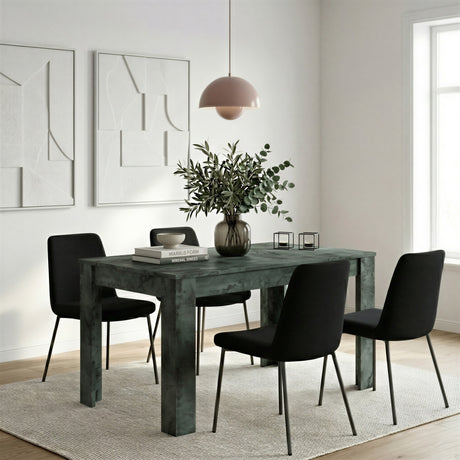Ashley 137x90cm Extending Dining Table- Anthracite/Oxide - FurniComp