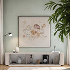 Palermo 180cm Curved Wall Mounted TV Unit with Flap Door - Cashmere - FurniComp