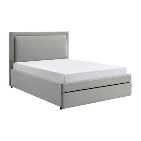 Parker Grey Fabric Storage Bed Frame - FurniComp