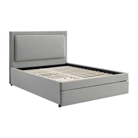 Parker Grey Fabric Storage Bed Frame - FurniComp