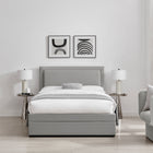 Parker Grey Fabric Storage Bed Frame - FurniComp