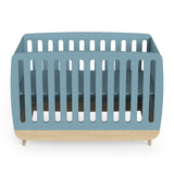 Poppy 60x120cm Cot Bed- Blue & Oak - FurniComp