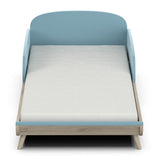 Poppy 70x140cm Convertible Cot Bed + Conversion Kit- Blue & Oak - FurniComp