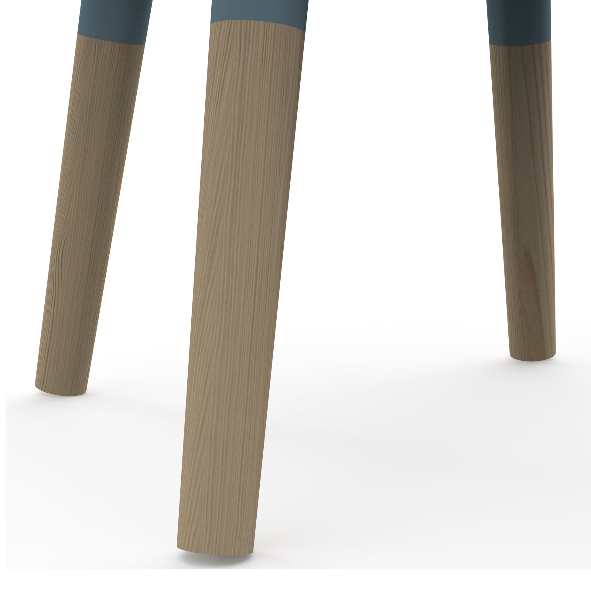 Poppy Kids Table and Chairs Set - Blue & Oak - FurniComp