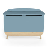 Poppy Kids Toy Box- Blue & Oak - FurniComp