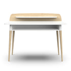 Poppy Study Desk With Hutch For Kids- Matt White & Oak - FurniComp