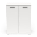 Prague 2 Door 80cm Matt White Tall Sideboard/Highboard - FurniComp