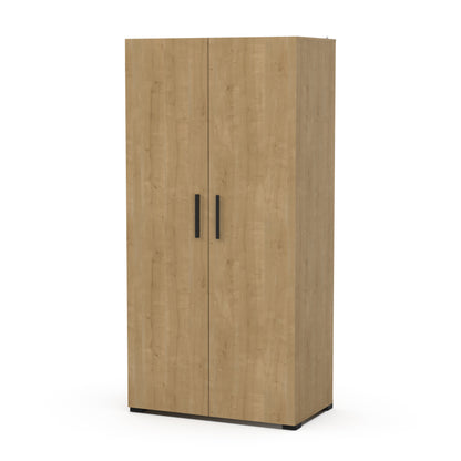 Prague 2 Door Hamilton Oak Wardrobe - FurniComp