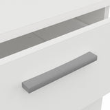 Prague 5 Drawer Matt White Tall Chest of Drawers - FurniComp