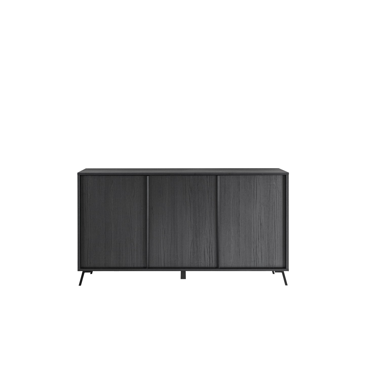 Ravenna 3 Door 156cm Black Oak Sideboard - FurniComp