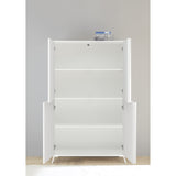 Ravenna 4 Door 104cm White Gloss Tall Sideboard/Highboard - FurniComp
