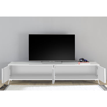 Ravenna 4 Door 205cm White Gloss Large TV Stand - FurniComp