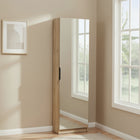 Reflex Royal Oak Tall Mirrored Shoe Cabinet - FurniComp