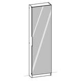Reflex Royal Oak Tall Mirrored Shoe Cabinet - FurniComp