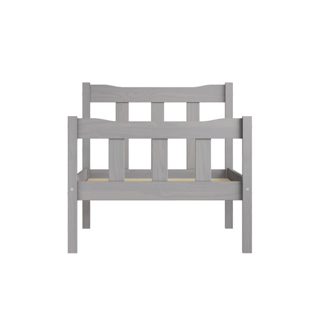 Reid Grey Wooden Bed Frame - FurniComp